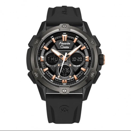 Alexandre Christie AC 9503 Grey Black Rosegold MHREPDGRG